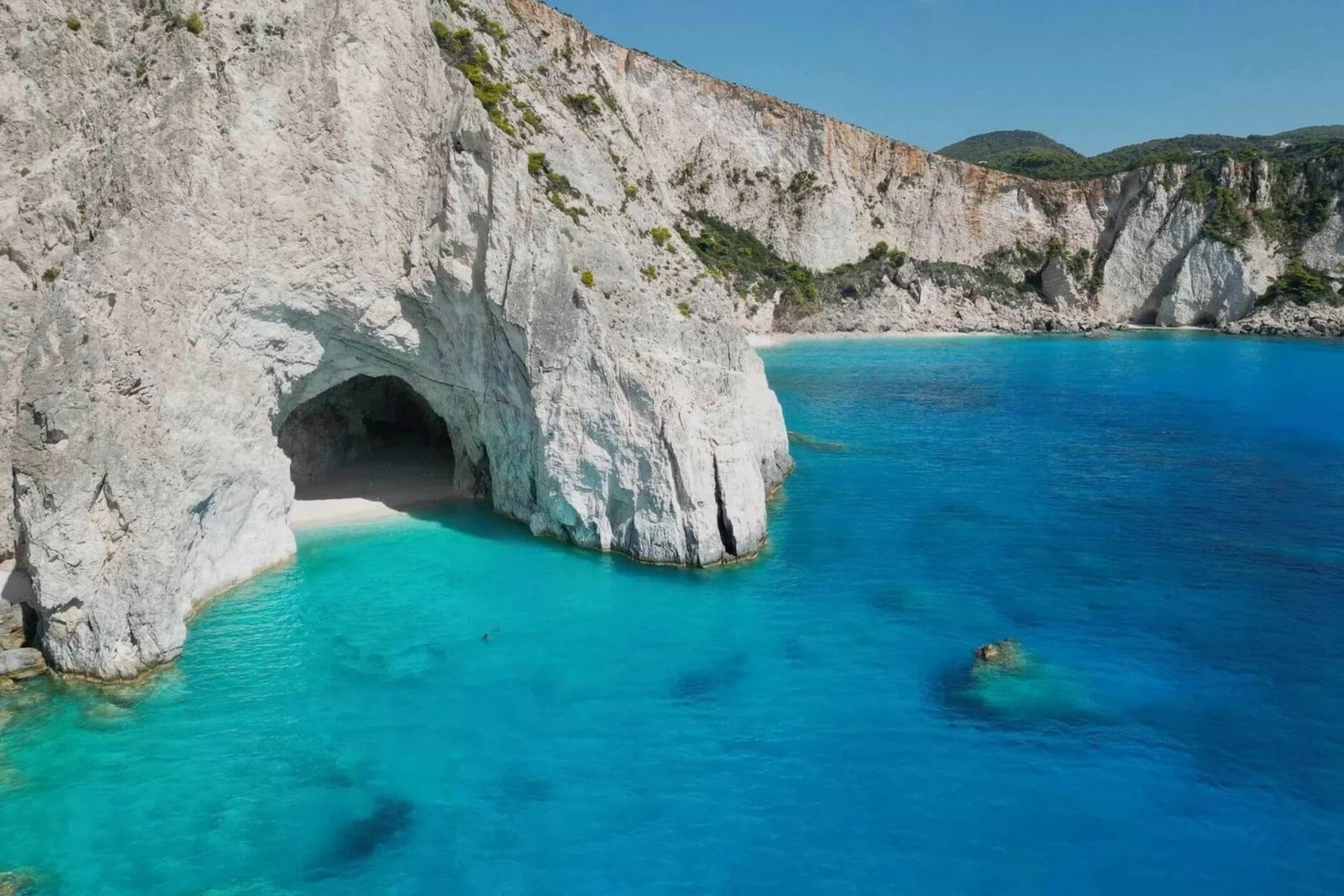 Eros Cave romantic hidden cove Zakynthos boat rental