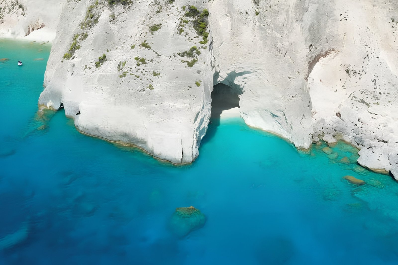 Private cruise skippered boat trip inside Eros Cave Zante