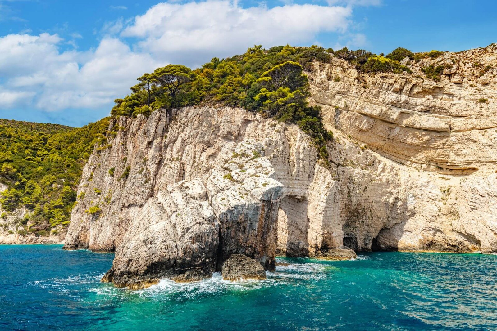 Crystal clear swimming holes southwest coast Zakynthos